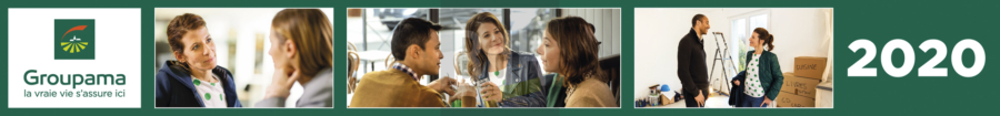 Bandeau pour le calendrier papier 2020 de Groupama