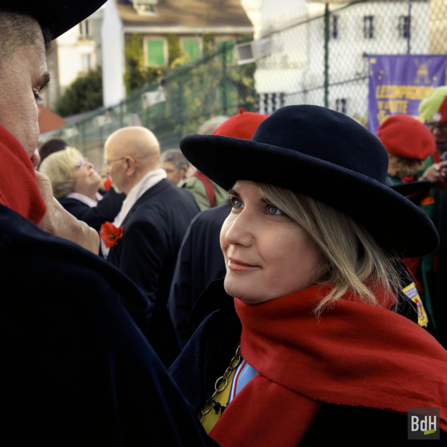 90ème anniversaire de 'La Fête des Vendanges de Montmartre' le 14 Octobre 2023. Membres du gouvernement de la République de Montmartre