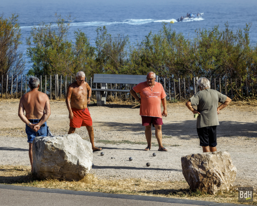 Les joueurs de pétanque, Promenade du Maréchal Leclerc à Sète