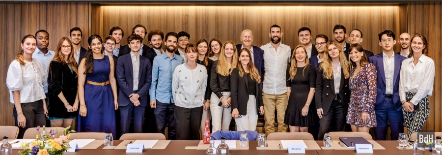 Goldman Sachs reception with guest Michael Phelps and Goldman Sachs Chairman &amp; CEO, David Solomon for Opening ceremony of Olympic Games Paris 2024. Analyst / Associate Roundtable
