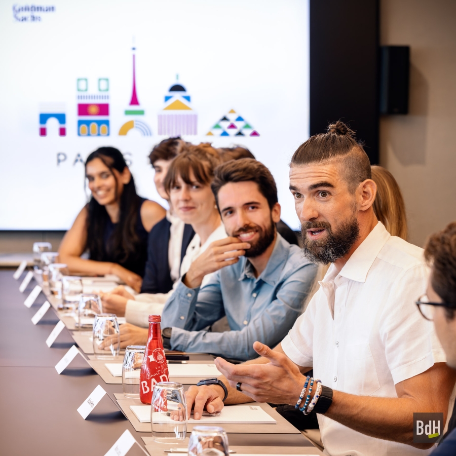 Goldman Sachs reception with guest Michael Phelps for Opening ceremony of Olympic Games Paris 2024. Analyst / Associate Roundtable