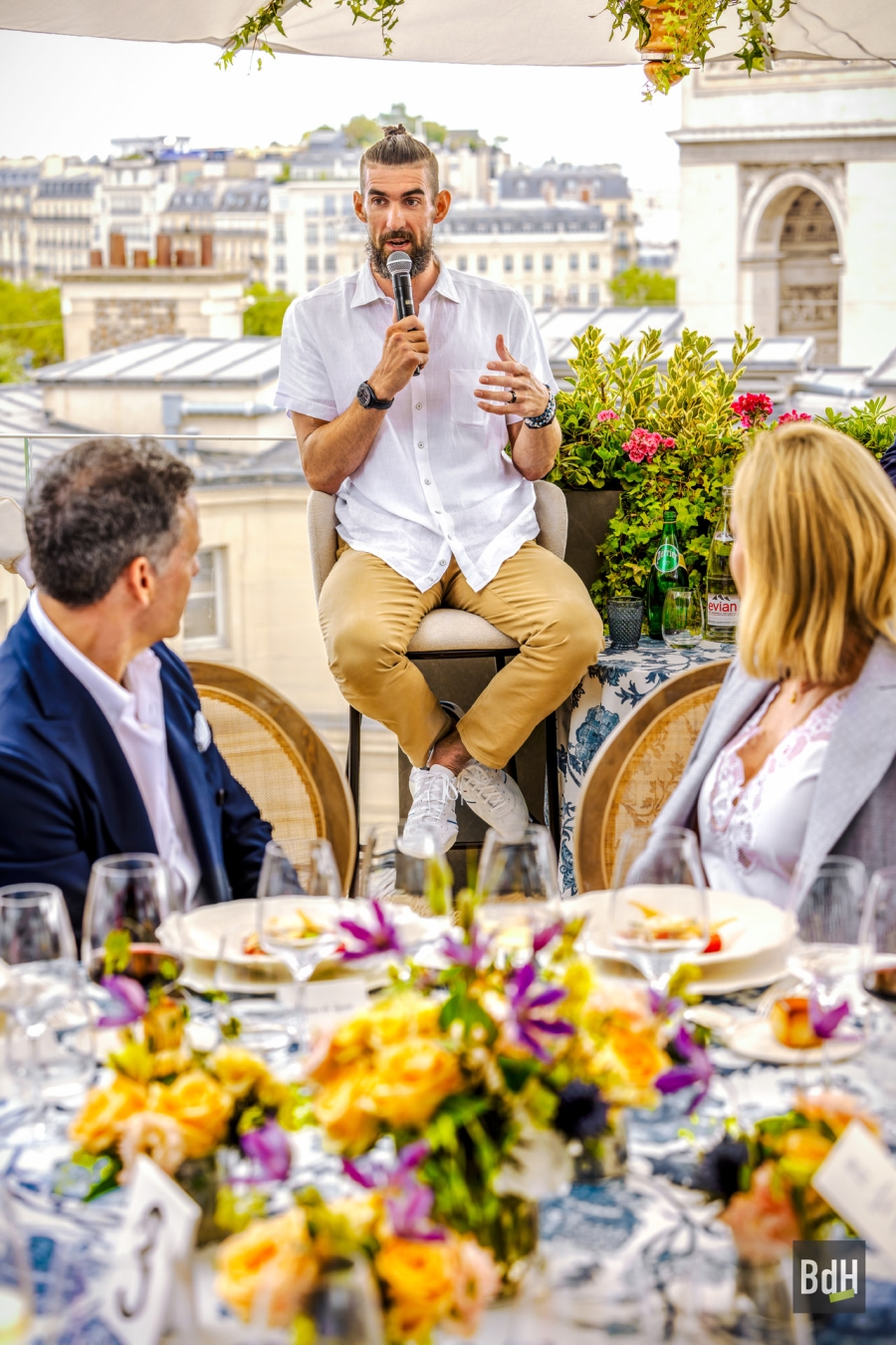 Goldman Sachs reception with guest Michael Phelps for Opening ceremony of Olympic Games Paris 2024